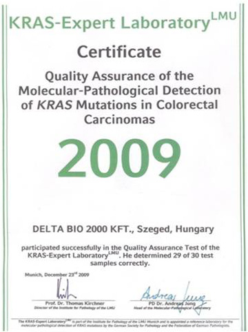 KRAS certificate